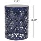 Hearth and Haven Outdoor End Table with Floral Pattern in Navy Blue, , large