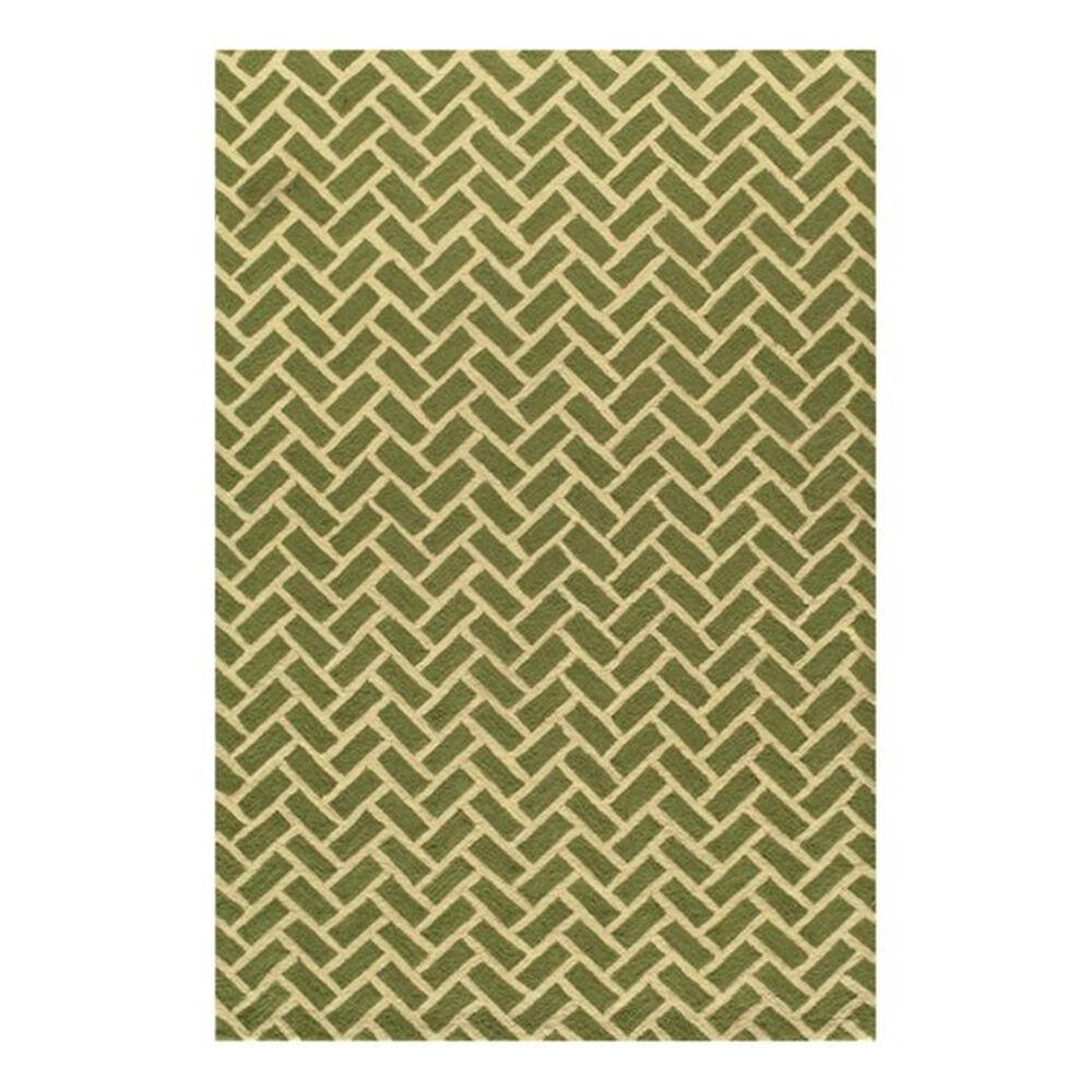 Momeni Geo GEO-2 7'6" x 9'6" Green Area Rug, , large