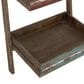 Maple and Jade 4-Shelf Storage Shelving Unit in Distressed Brown, , large