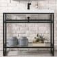 James Martin Vanities Boston 39.5" Single Bathroom Vanity in Matte Black with 3 cm White Glossy Resin Countertop and Rectangular Sink, , large