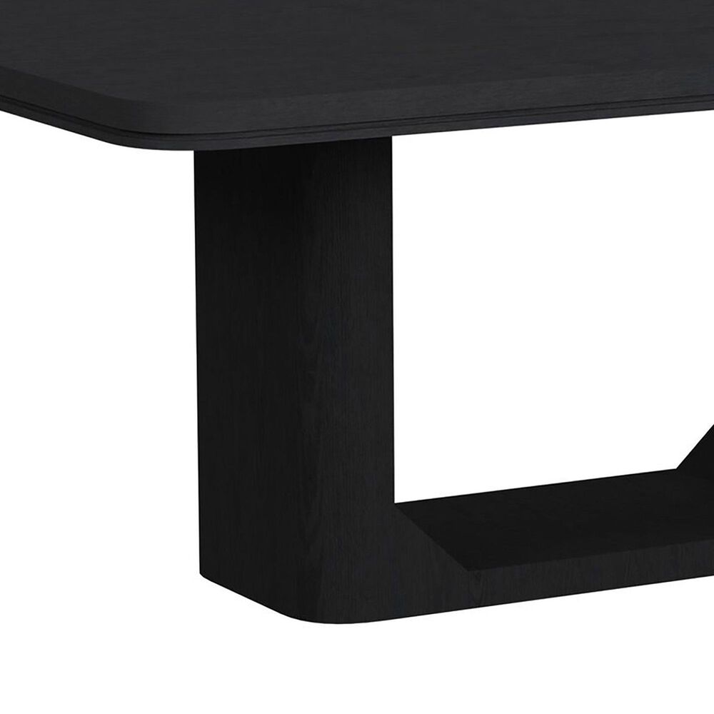 37B Rectangular Dining Table in Black - Table Only, , large