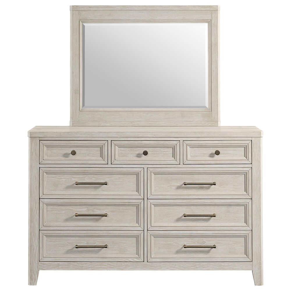 Hawthorne Furniture Carlson 4-Piece King Panel Bedroom Set in Washed Linen, , large