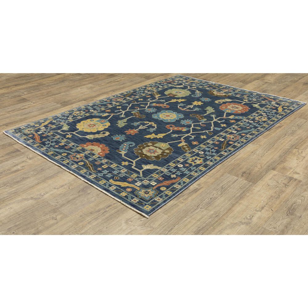Oriental Weavers Francesca FR03F 6&#39;7&quot; x 9&#39;6&quot; Blue Area Rug, , large