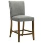 Coaster Paxton Counter Chair with Grey Upholstery in Warm Brown, , large