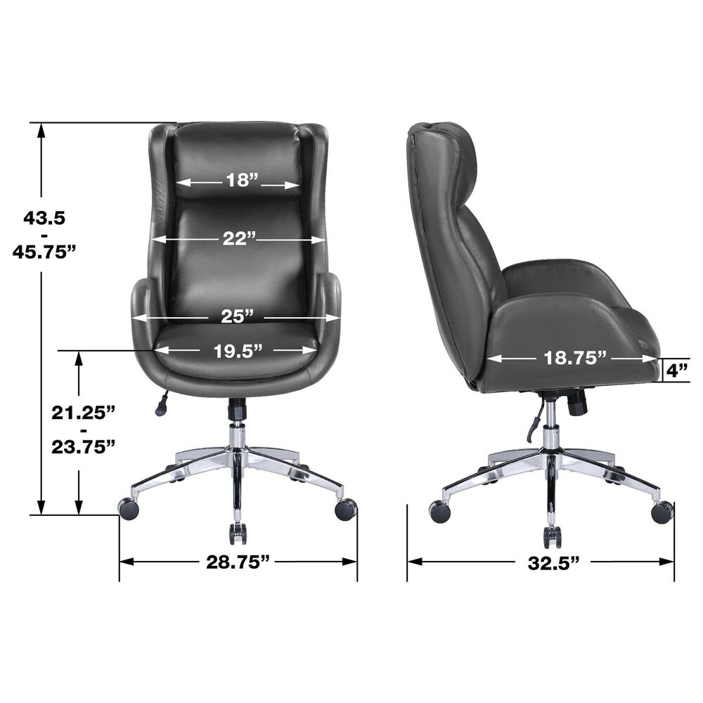 Valor Living Blanchard Executive Chair in Black, , large