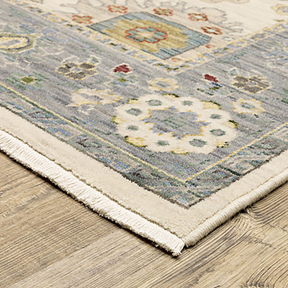Oriental Weavers Lucca Floral Border 2&#39; x 3&#39; Ivory Area Rug, , large