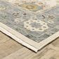 Oriental Weavers Lucca Floral Border 2" x 3" Ivory Area Rug, , large
