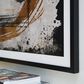 Ashley Clefting 37" x 62.63" Wall Art Set in Black, Caramel and Tan, , large
