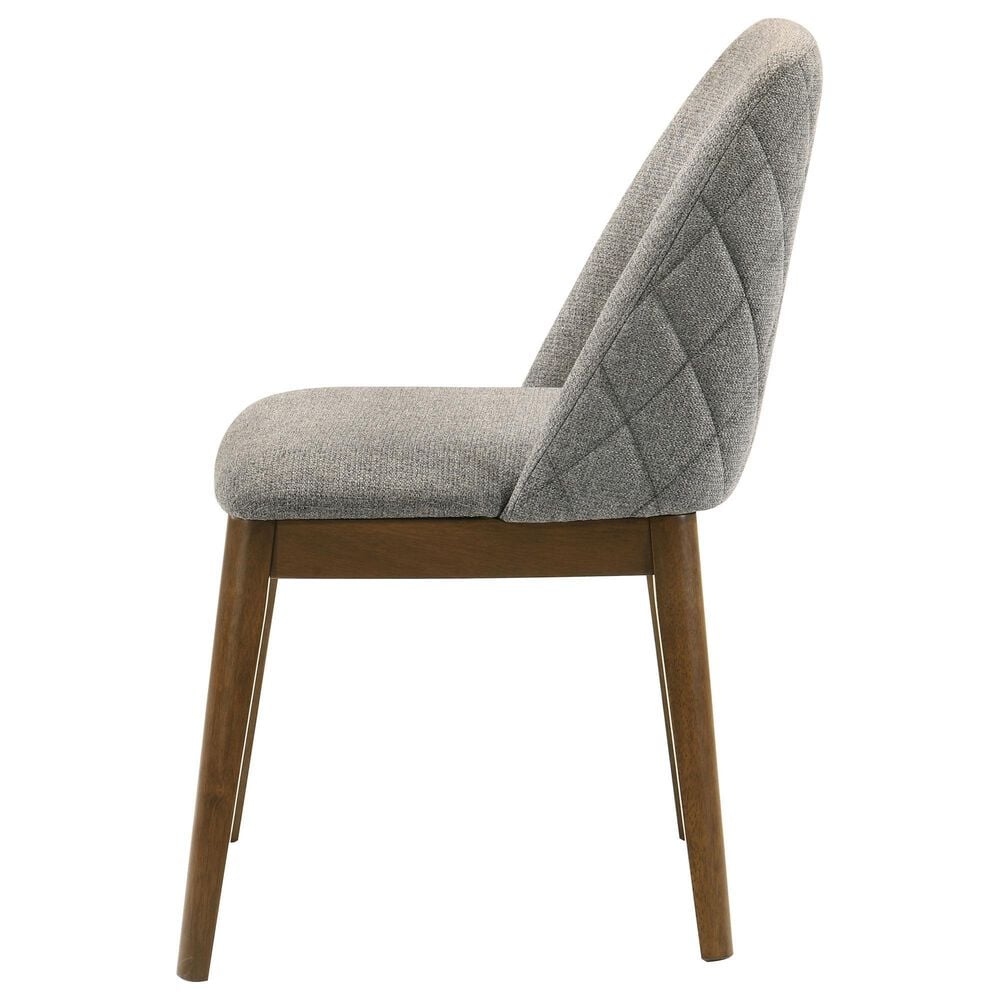 Coaster Franklin Side Chair with Grey Cushion in Dark Brown, , large