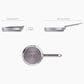 Joseph Joseph Space Steel 8" Frying Pan with Folding Handle in Stainless Steel, , large