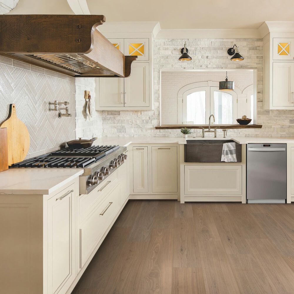 Karastan Danbury Alcove Cafe Crepe Walnut 9&quot; x 81&quot; Laminate, , large