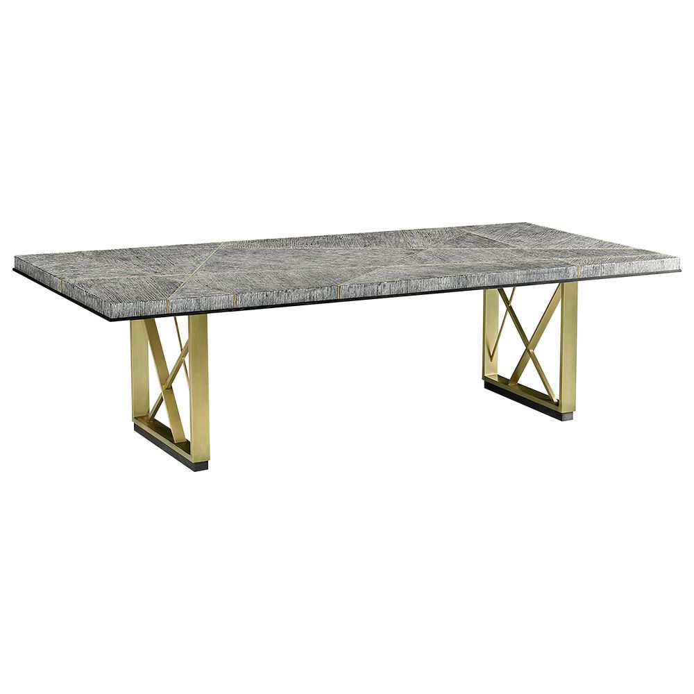 Jonathan Charles Fine Furniture Geometric 108" Dining Table in Dark French Oak, , large