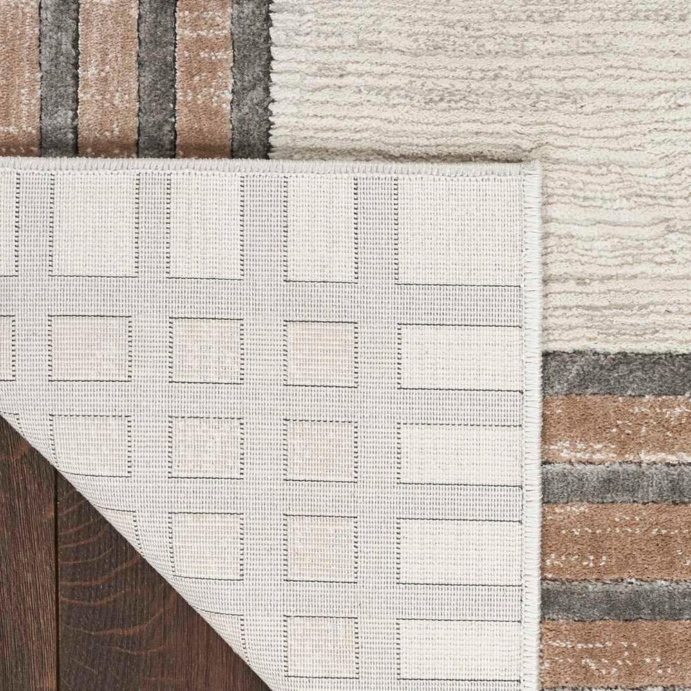Nourison Desire 7&#39;10&quot; x 9&#39;10&quot; Ivory and Silver Area Rug, , large