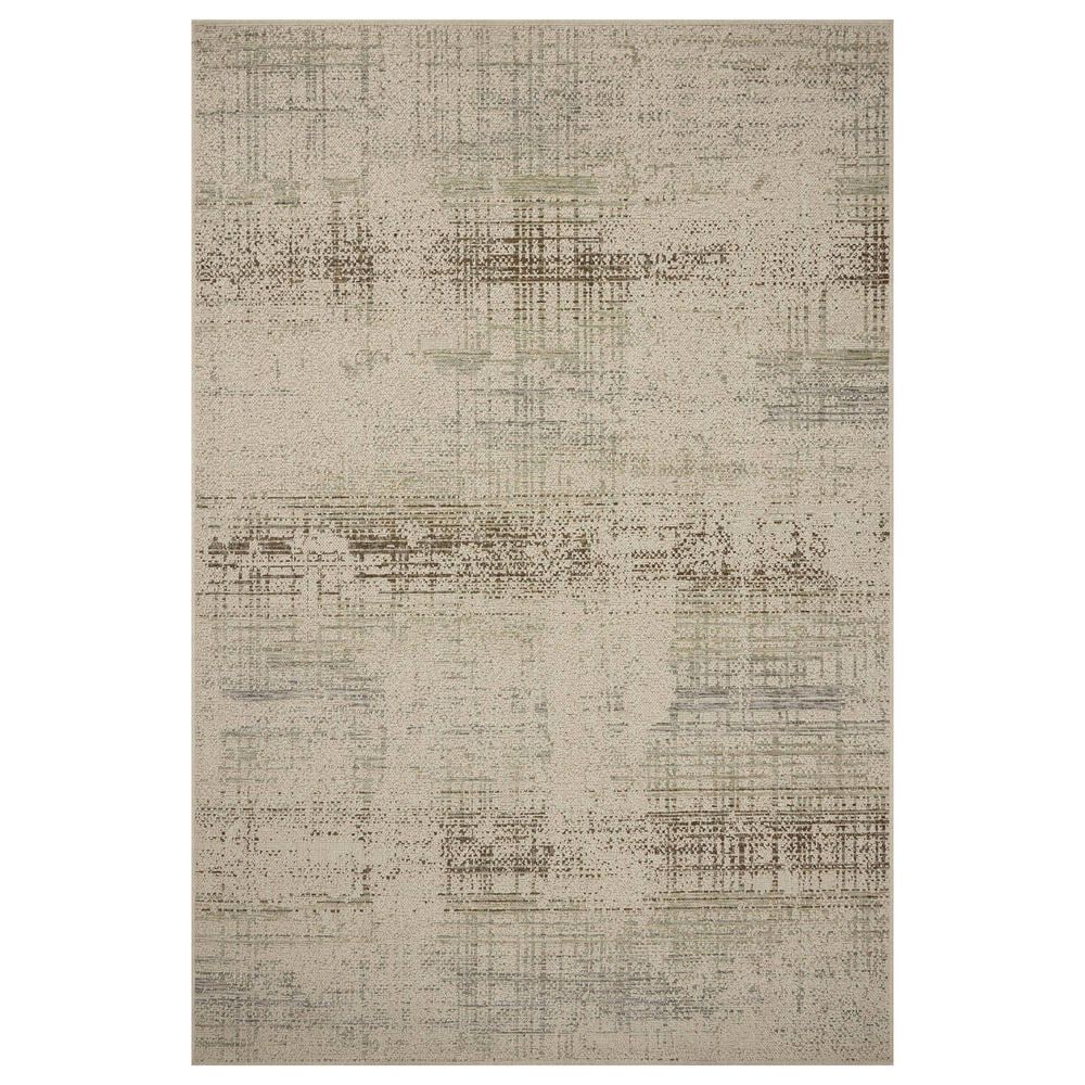 Loloi Saylor Ivory and Fog 2"3" x 3"9" Indoor/Outdoor Area Rug, , large