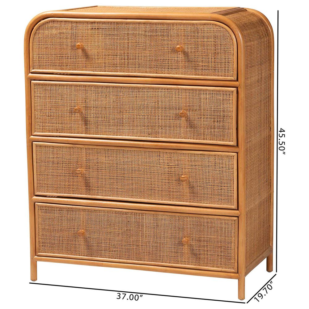 Baxton Studio Sampit 4-Drawer Storage Cabinet in Light Honey, , large
