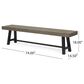 Hearth and Haven 3-Piece Outdoor Dining Set in Grey and Black, , large