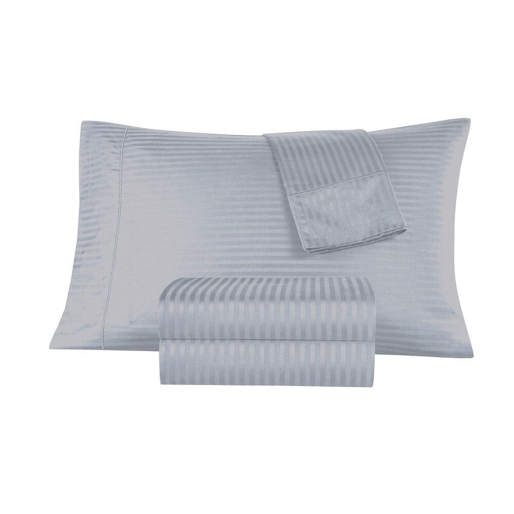 Trade Linker 4-Piece Queen 500 Thread Count Sheet Set in Silver, , large