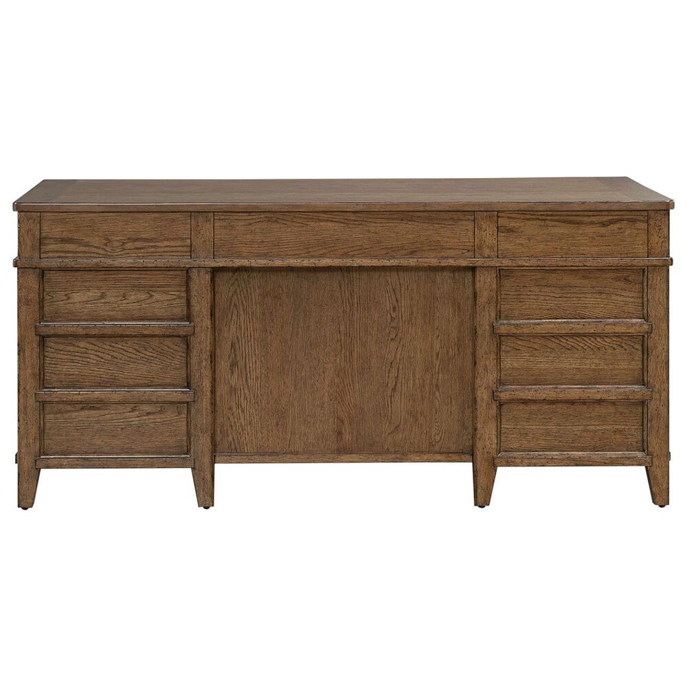 Liberty Furniture Carolina Park Junior Executive Desk in Amber Brown, , large
