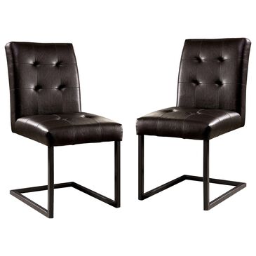 Furniture of America Brady Dining chair in Brown (Set of 2), , large