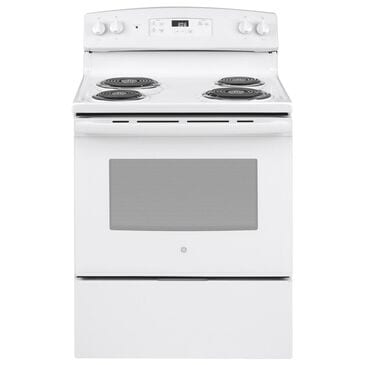 GE Appliances 30" Free-Standing Electric Range in White, , large