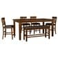 Ashley Ralene 6-Piece Rectangular Dining Set in Burnished Dark Brown, , large