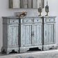 Shell Island Furniture 68" 4-Drawer 4-Door Media Credenza in Bethany Aged Blue, , large