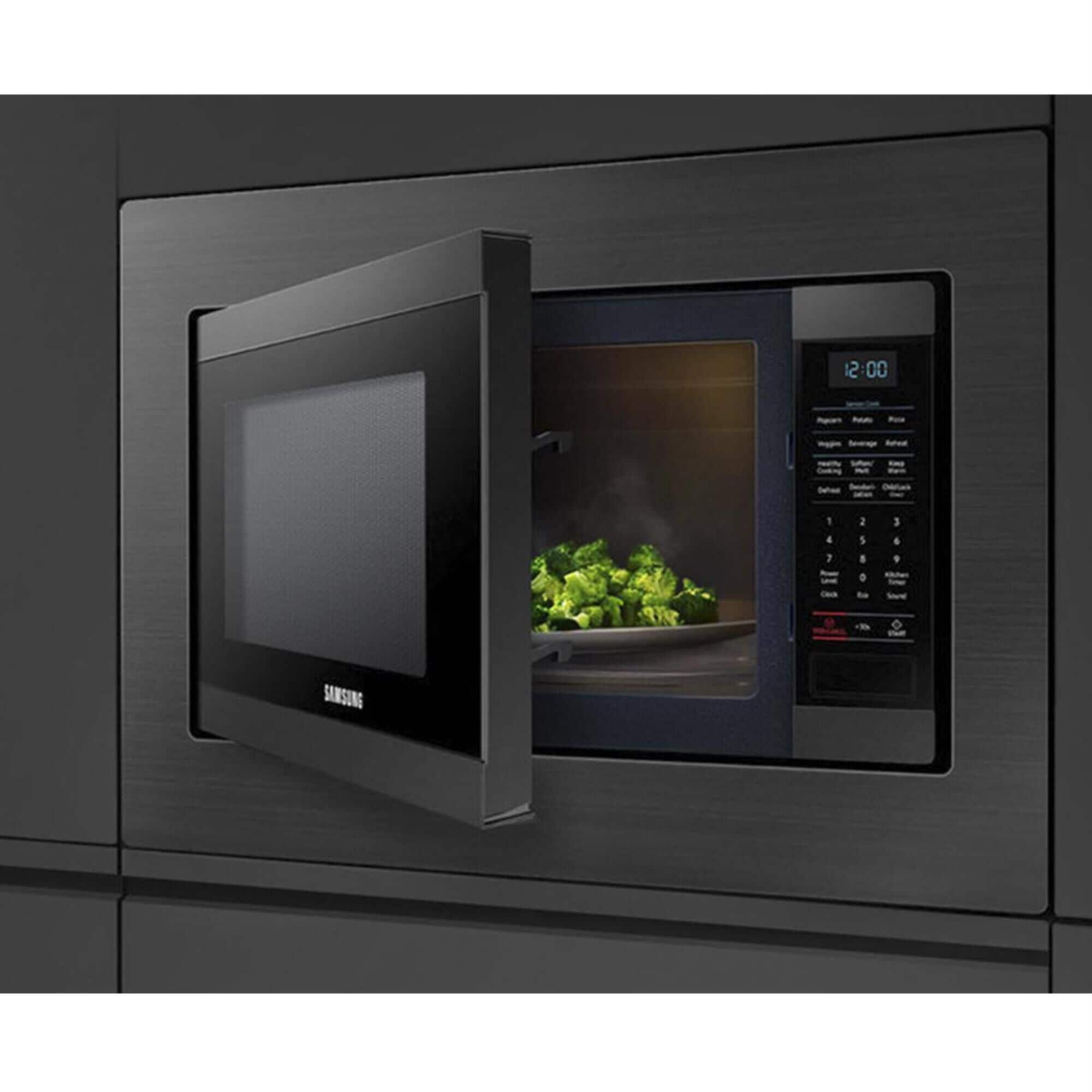 Samsung black stainless online microwave trim kit