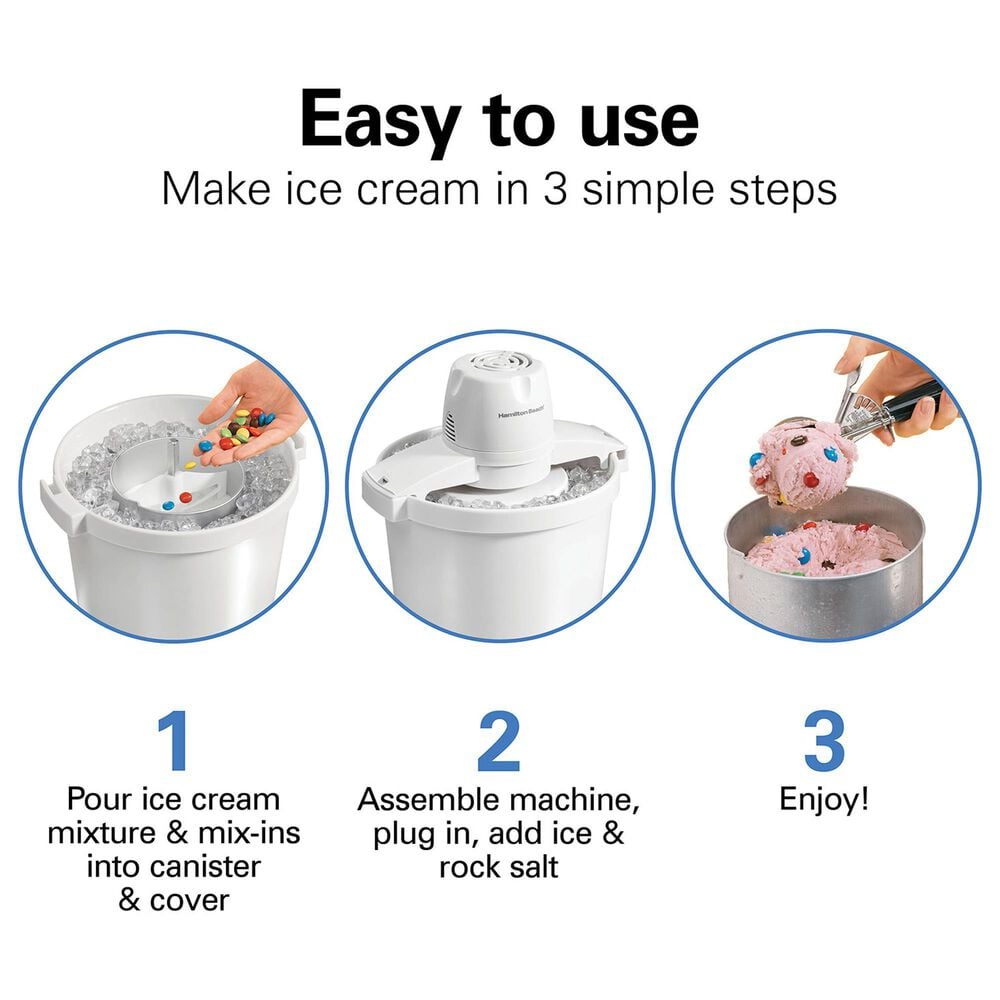 Hamilton Beach 4qt Ice Cream Maker, , large