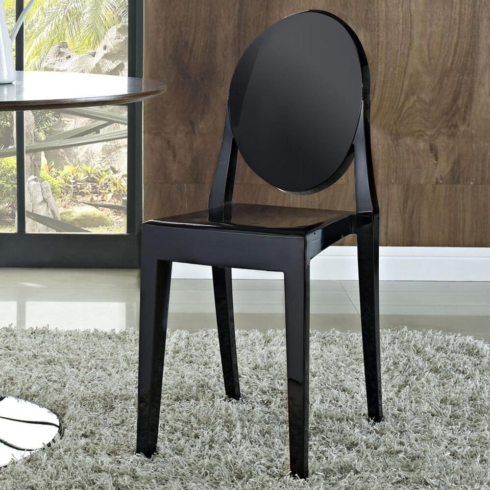 Modway Casper Dining Side Chair in Black, , large