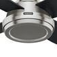 Hunter Dempsey 52" Ceiling Fan in Brushed Nickel, , large