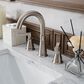 James Martin Vanities Bristol 60" Double Bathroom Vanity in Whitewashed Walnut with 3 cm Arctic Fall Solid Surface Top and Rectangle Sinks, , large