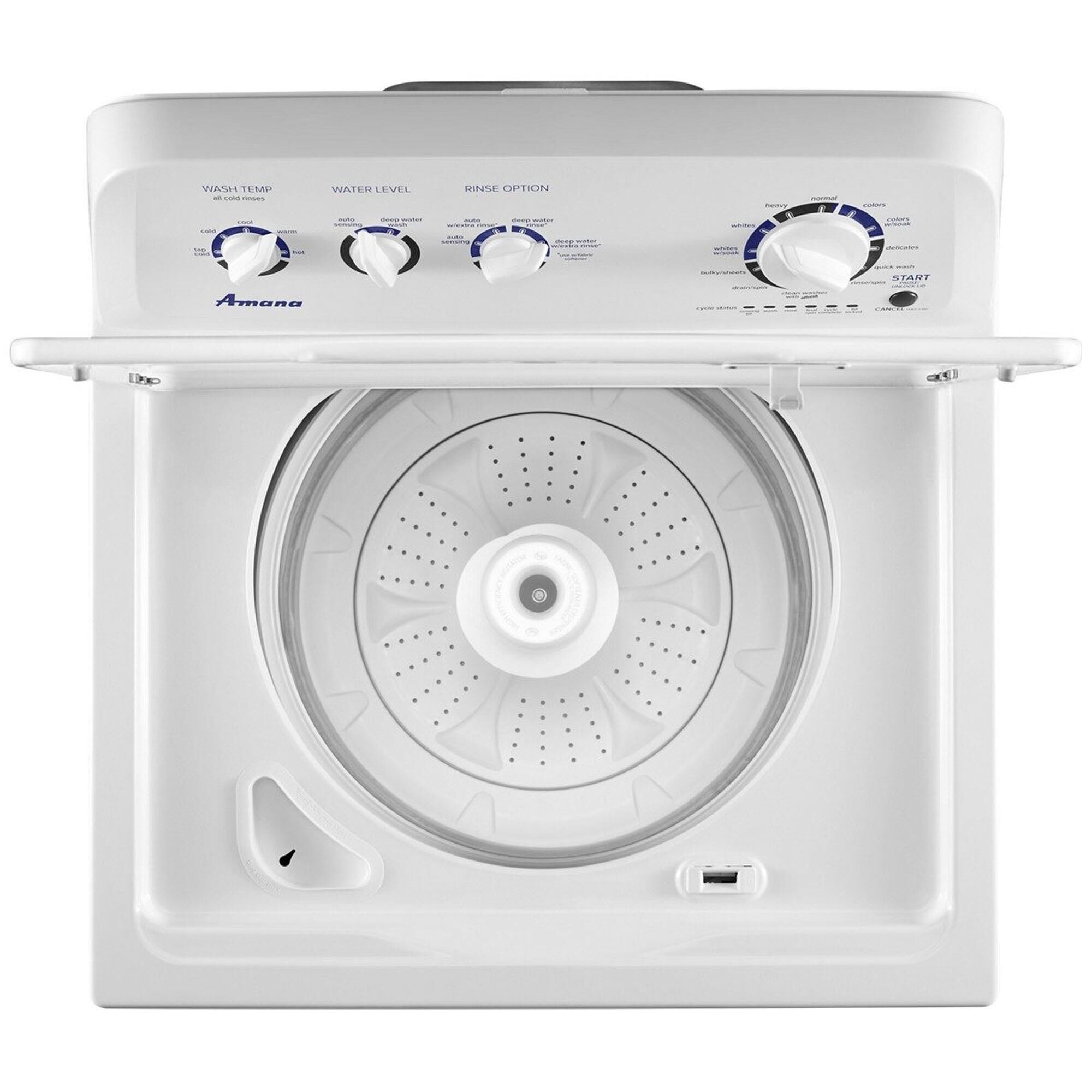 Amana Large Capacity Top Load Washer with High Efficiency Agitator
