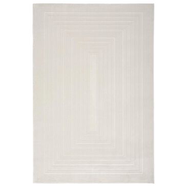 Nourison Irradiant 5"3" x 7"3" Ivory Area Rug, , large