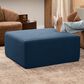 Jaxx Fairlie Boucle Fabric Ottoman in Navy, , large