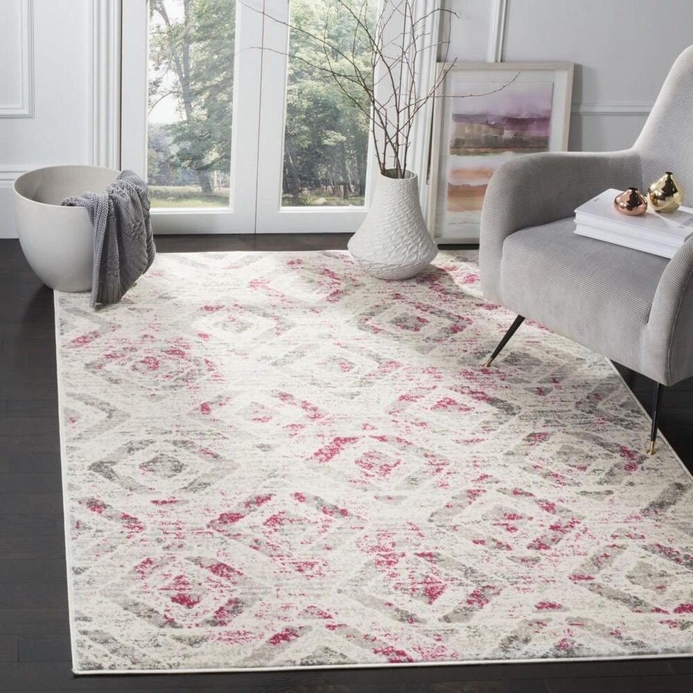 Safavieh Skyler SKY190F 4&#39; x 6&#39; Ivory and Pink Area Rug, , large