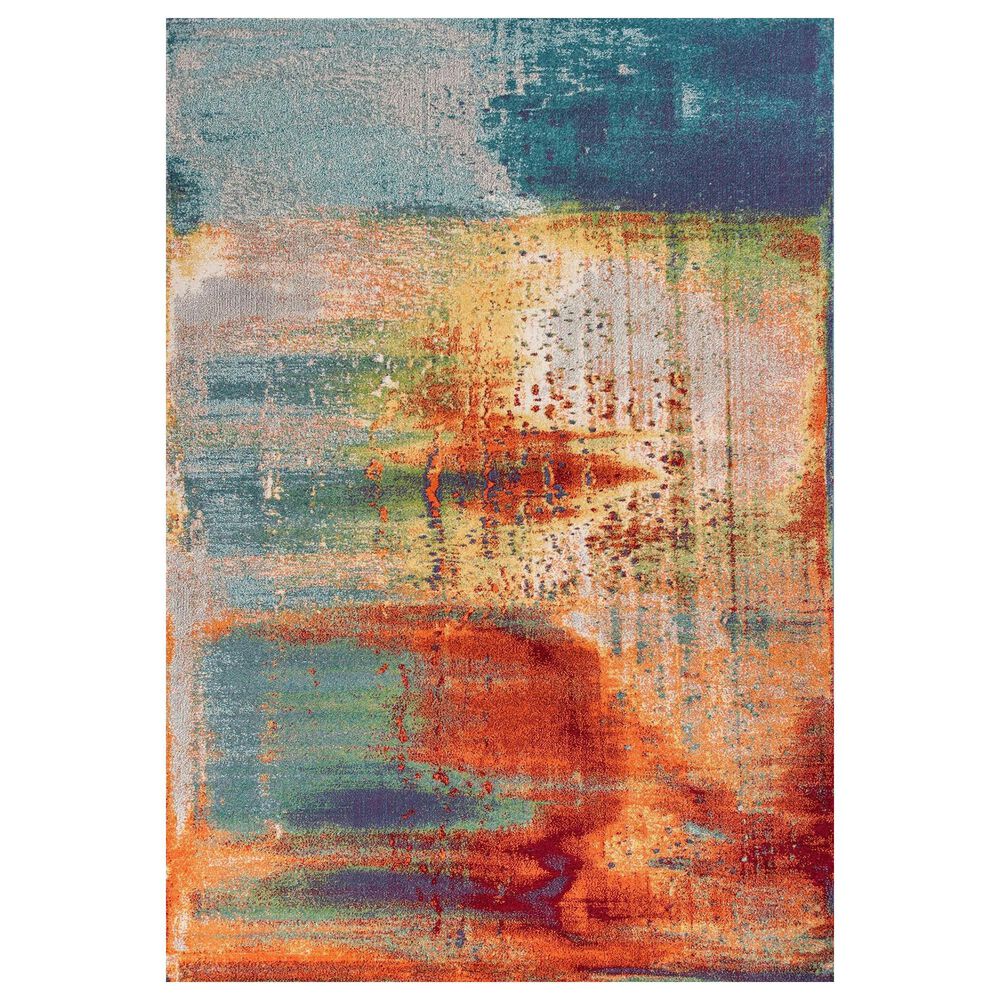 Kas Oriental Rugs Illusions Luminous 5"3" x 7"7" Multicolor Area Rug, , large