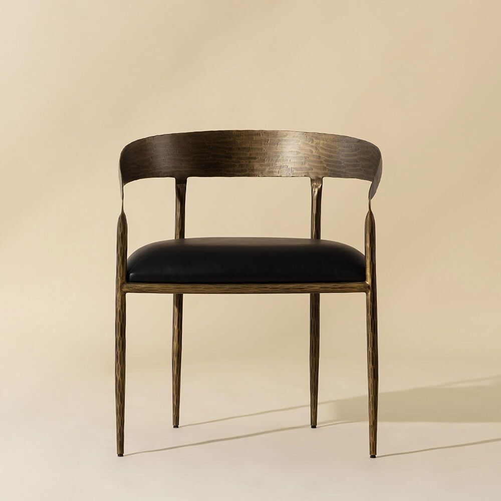 Club Collection By Sunpan Zanatta Arm Chair in Charcoal Black, , large