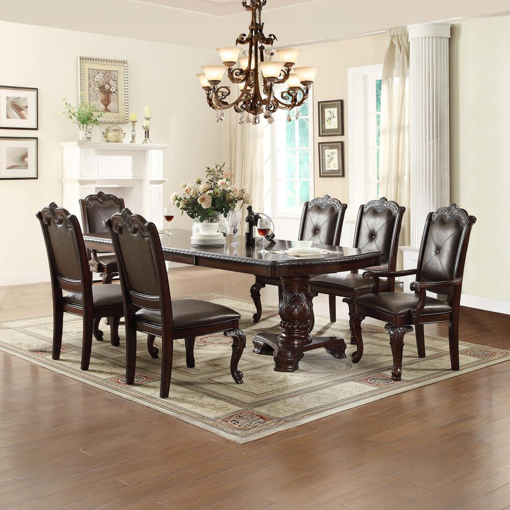 Crown Mark Kiera Side Chair in Rich Brown, , large
