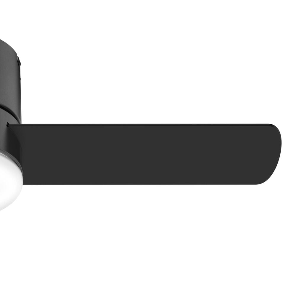 Hunter Minimus Low Profile 44&quot; Ceiling Fan with LED Light in Matte Black, , large