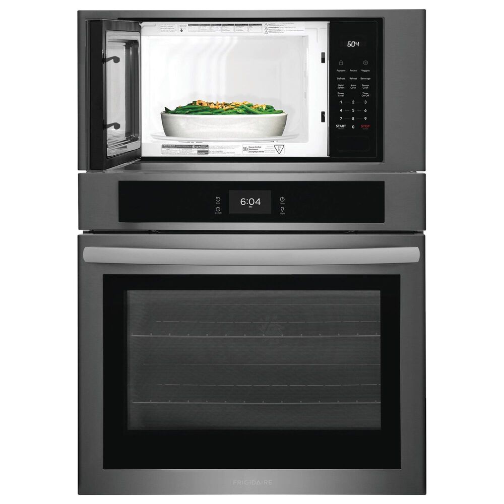Frigidaire 30" Microwave Combination Wall Oven in Black Stainless Steel, , large