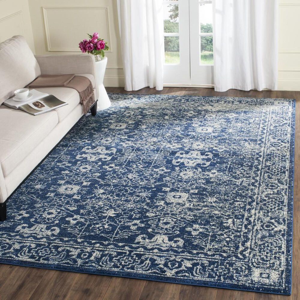 Safavieh Evoke EVK270A 10&#39; x 14&#39; Royal and Ivory Area Rug, , large