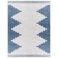 Surya Eagean EAG-2355 Dark Blue, Off-White, Navy and Pale Blue 8"10" x 12" Indoor/Outdoor Area Rug, , large