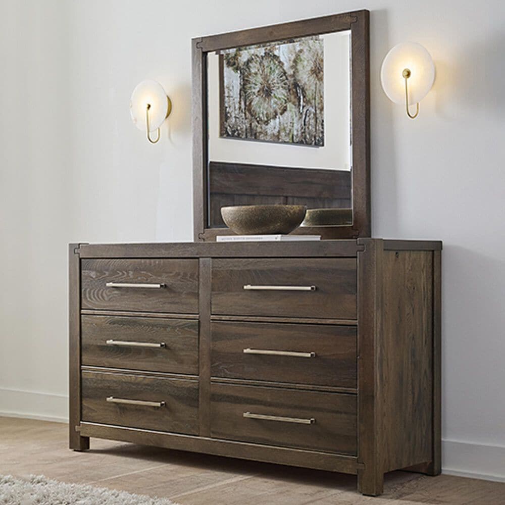 Viceray Collections Joinery Dresser and Mirror in Espresso Oak, , large