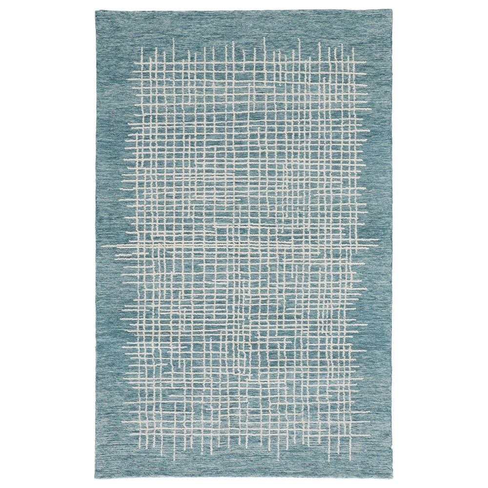 Feizy Maddox Teal 3"6" x 5"6" Area Rug, , large