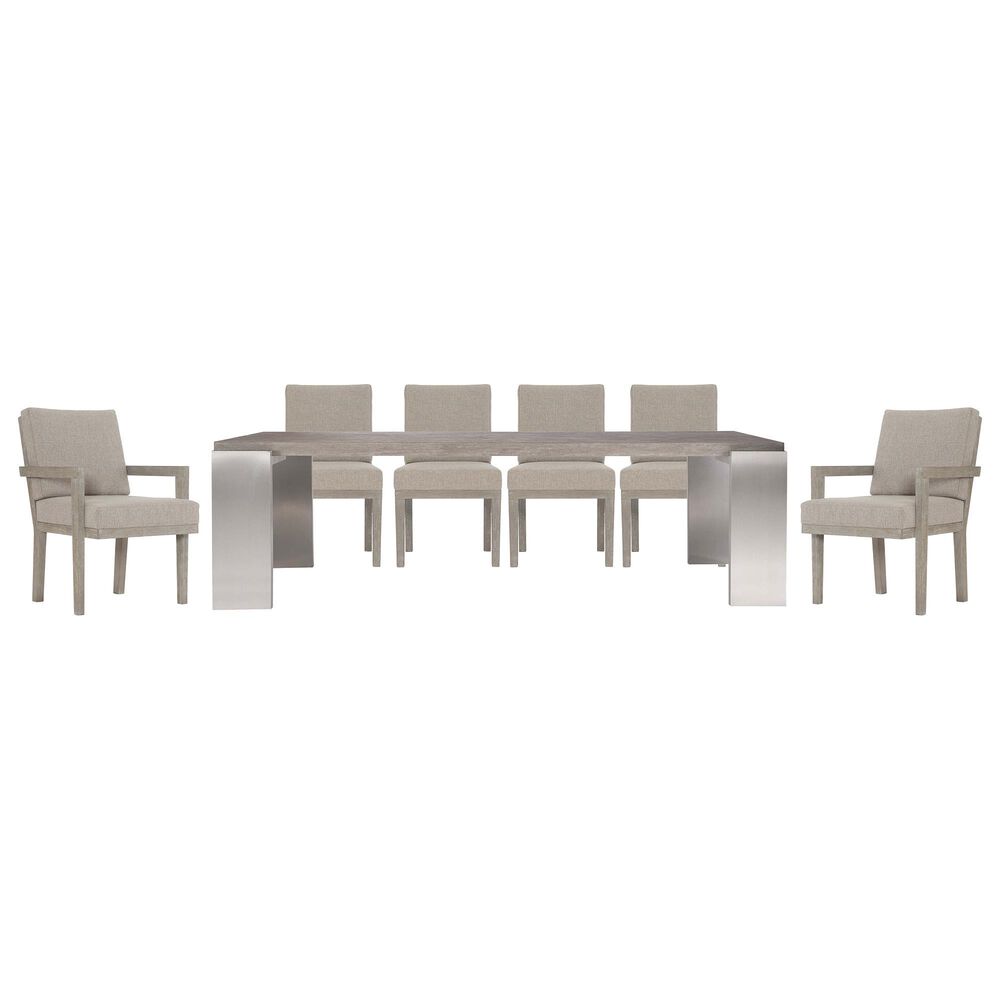 Bernhardt Foundations 7-Piece Rectangular Dining Set in Light Shale, , large