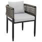 Blue River Felicia 5-Piece Patio Dining Table Set in Black, , large