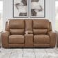 Ashley DeepWakes Power Reclining Loveseat in Caramel, , large