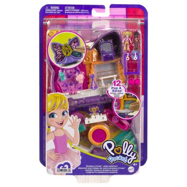 Polly Pocket Sparkle Stage Bow Playset, , large