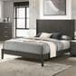 Lifestyle Enterprises Queen Panel Bed in Dark Grey, , large