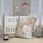 Lambs and Ivy Animals 4-Piece Nursery Crib Bedding Set in Beige, , large